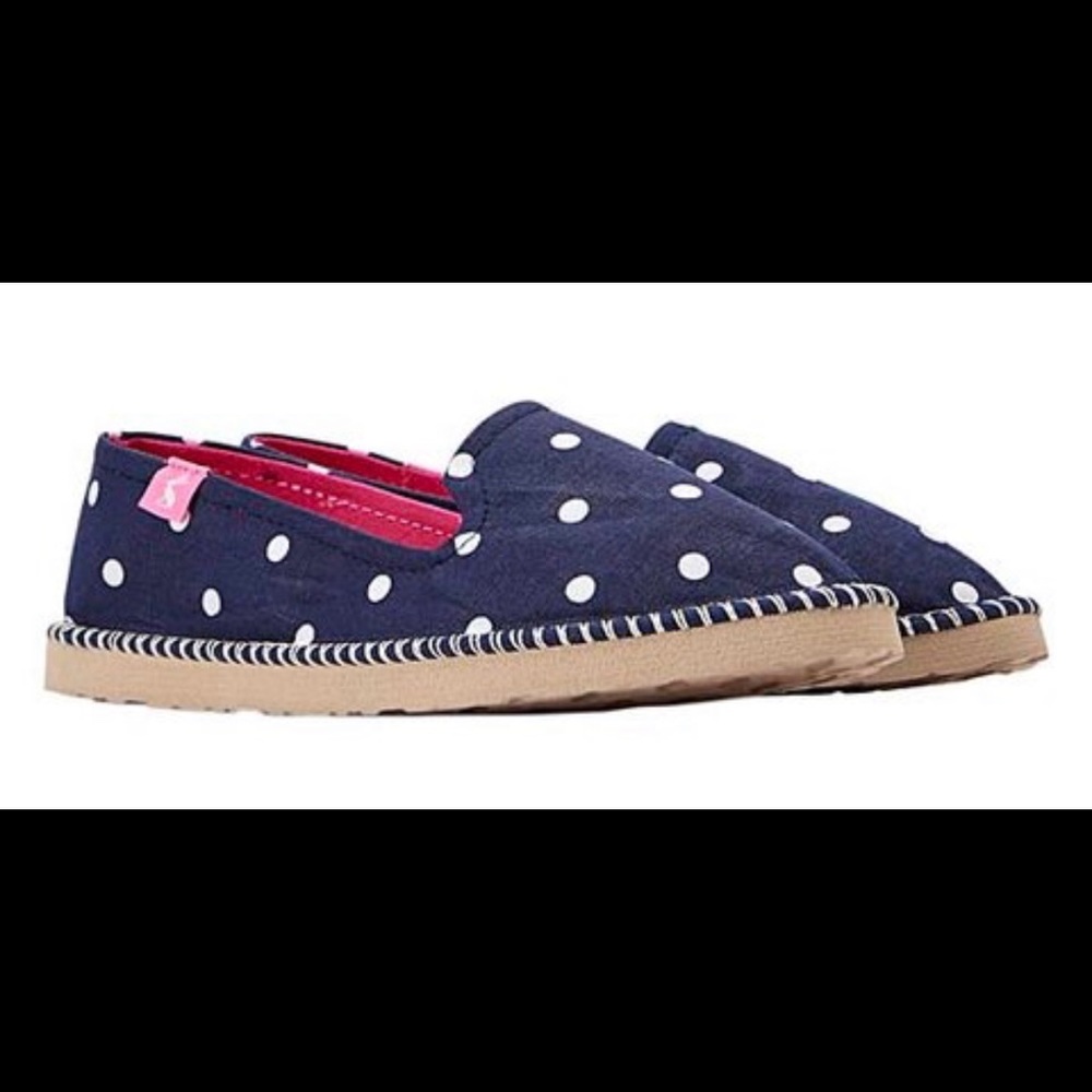 NWT Joules Navy Spot Fripadrille Espadrille